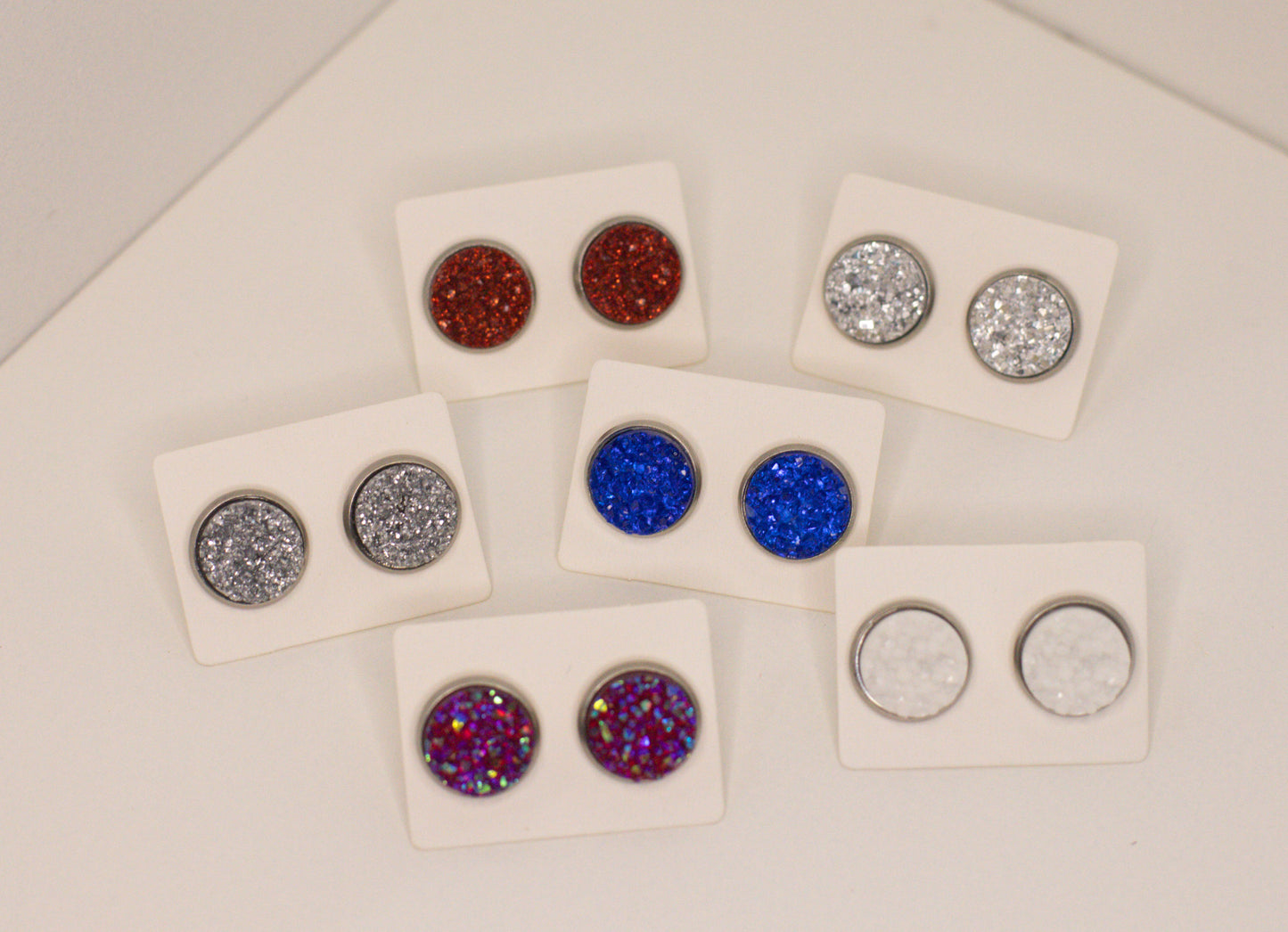 Red, White & Blue Studs - Large