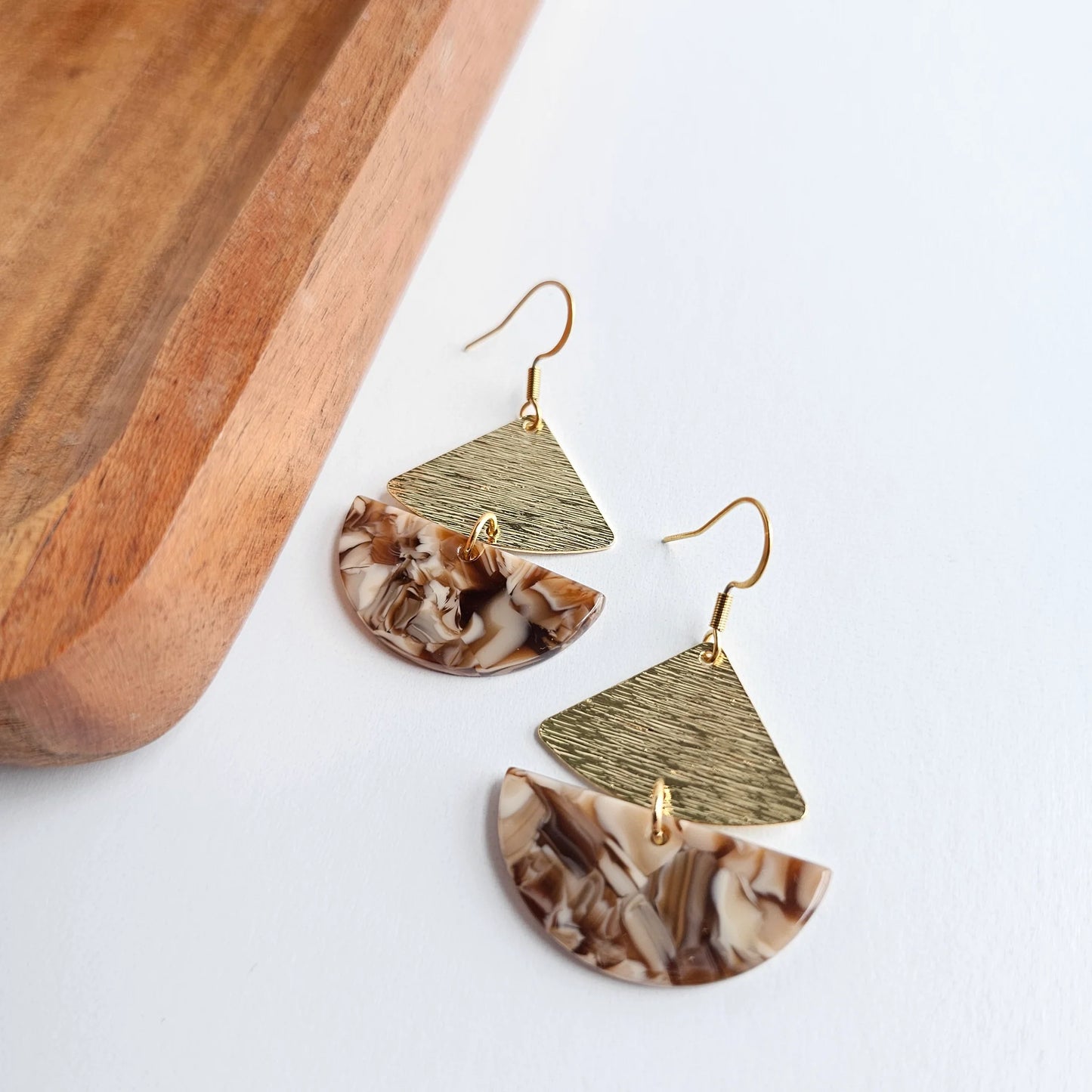 Stacey Earrings - Hickory Brown