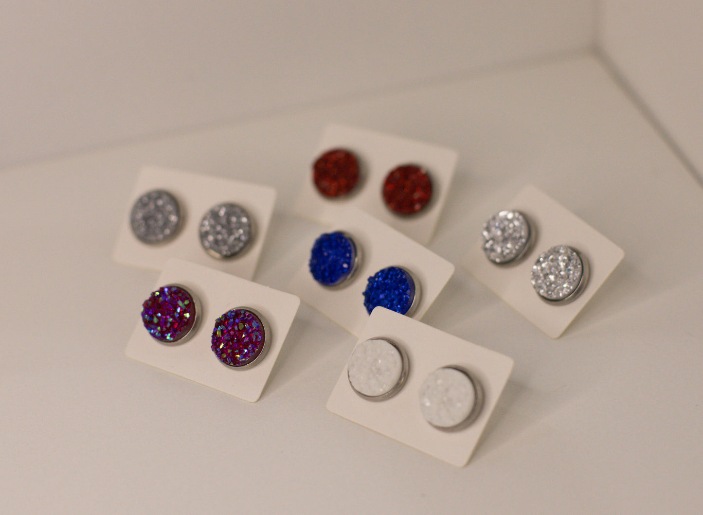 Red, White & Blue Studs - Large