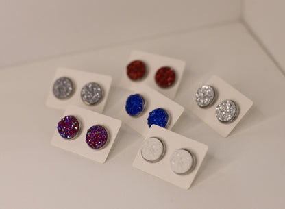 Red, White & Blue Studs - Large