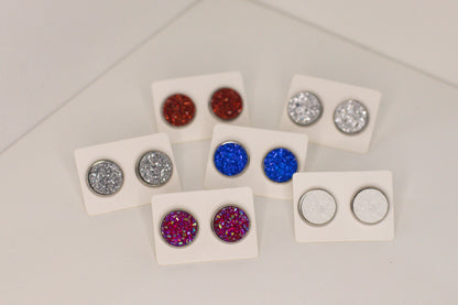 Red, White & Blue Studs - Large